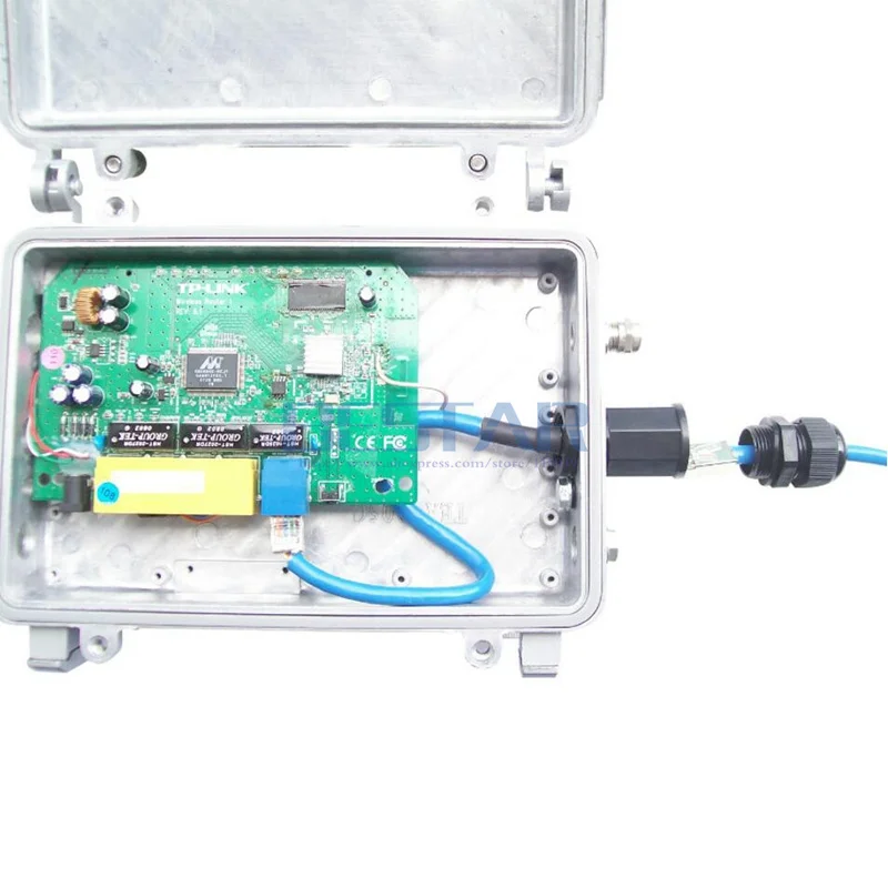 Cable de red de blindaje M22 impermeable CAT6E RJ45 de 0,25 M Ethernet para cámara IP AP para exteriores conector a prueba de agua IP68 - imagen 4