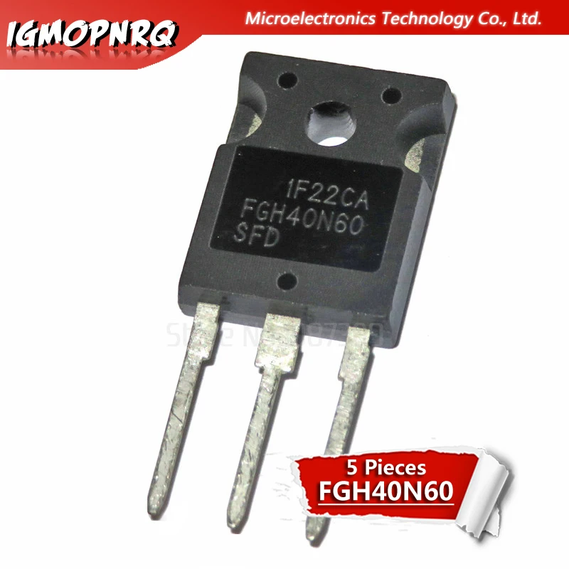 Soldador IGBT de tubo variable, nuevo y original, FGH40N60SFD, FGH40N60, 40N60, 5 unidades por lote, envío gratis