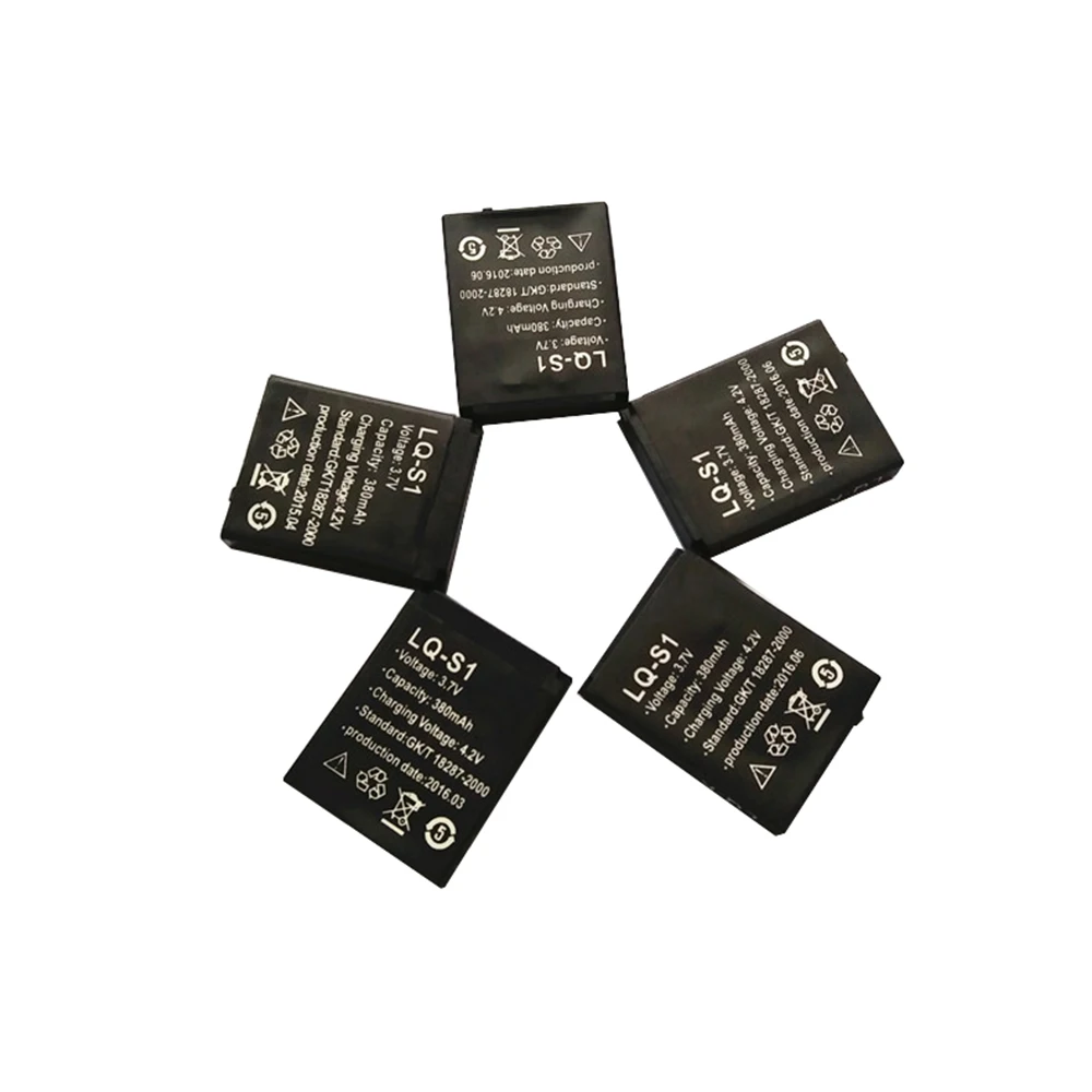 3 unids/lote 3,7 V 380mAh batería recargable para reloj inteligente dz09 batería de repuesto para reloj inteligente dz09 - imagen 4