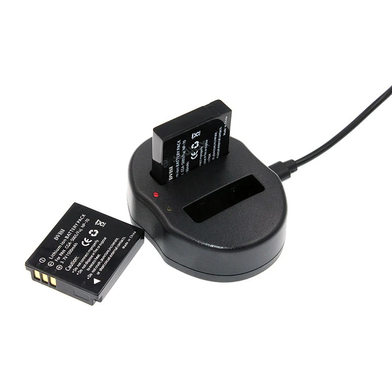 2 uds CGA-S005 CGA S005 3,7 V 1.2Ah batería con cargador Dual USB para PANASONIC DMW-BCC12 DMC-FX8 FX9 FX10 FX12 FX50 FX150 LX1 LX2