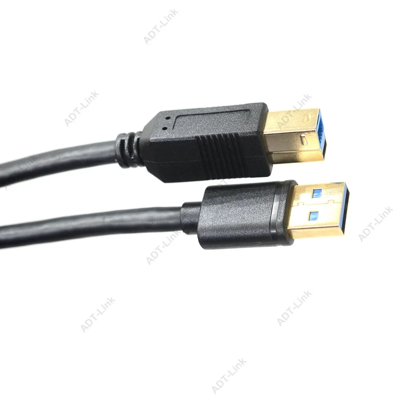 Cable de impresora USB 3.0 chapado en oro tipo B macho a macho para impresora de etiquetas Canon Epson HP ZJiang-Cable DAC de alta velocidad - imagen 5