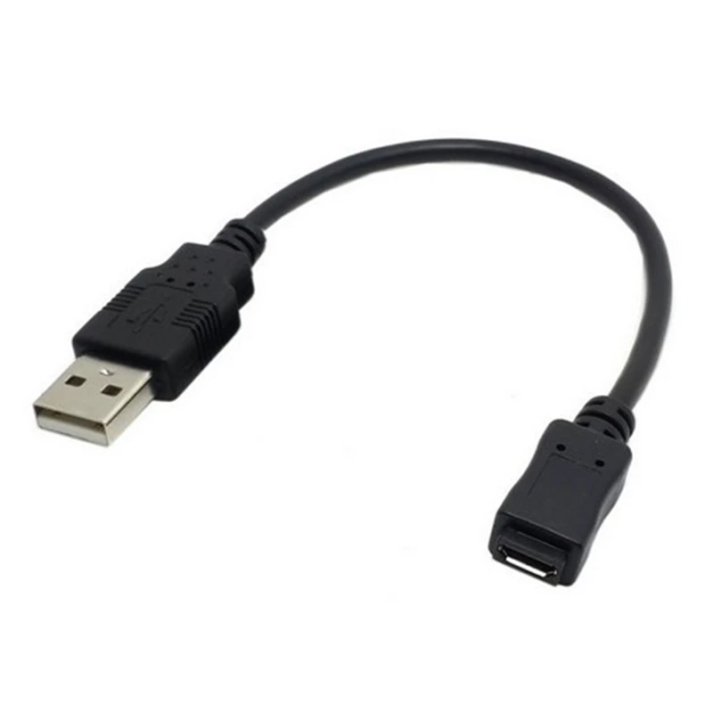Cable de extensión de conector macho Micro USB B tipo 5 pines hembra a USB 2,0 25 cm - imagen 2