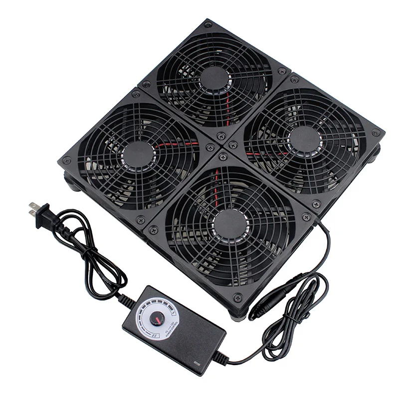 80mm 80 120mm GT/RT-AC5300 DIY caja de TV Router Fan 110 V 120 V 220 V 240 V ajustable ventilador enfriador de velocidad 240mm 240mm x 240mm - imagen 3