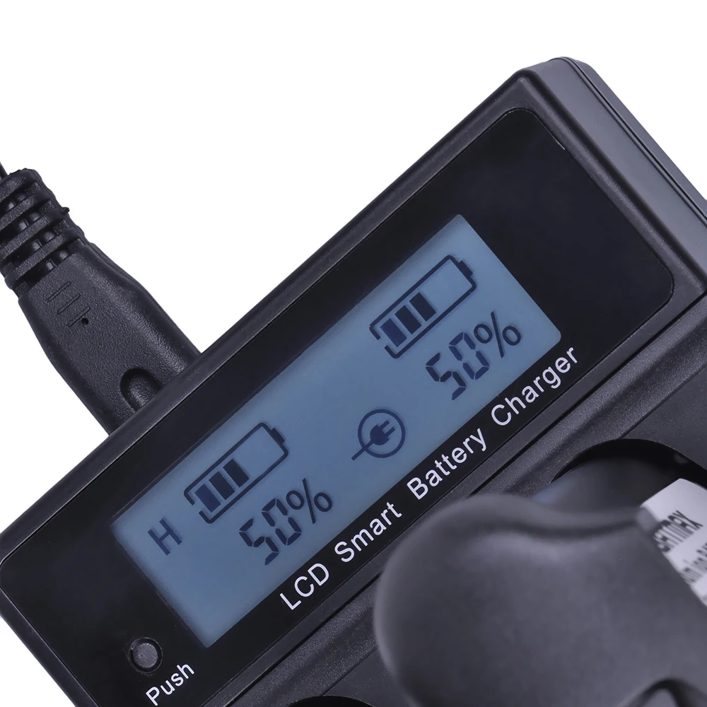 Cargador rápido inteligente Dual LCD para cámara Canon LP-E4 LPE4 LP-E19 Canon EOS-1D C EOS-1D Mark III, EOS-1Ds Mark III, EOS-1D Mark IV - imagen 3