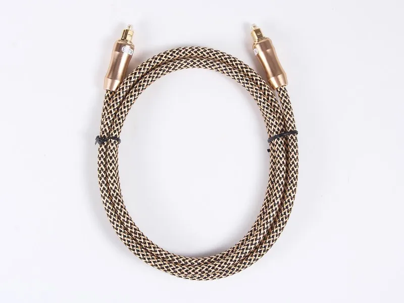 Cable de Audio Toslink de fibra óptica Digital dorada, 1/1,5/1,8/3/5 / 8 / 10 / 15 / 20 / 25/30/metros, od6.0 mm - imagen 5
