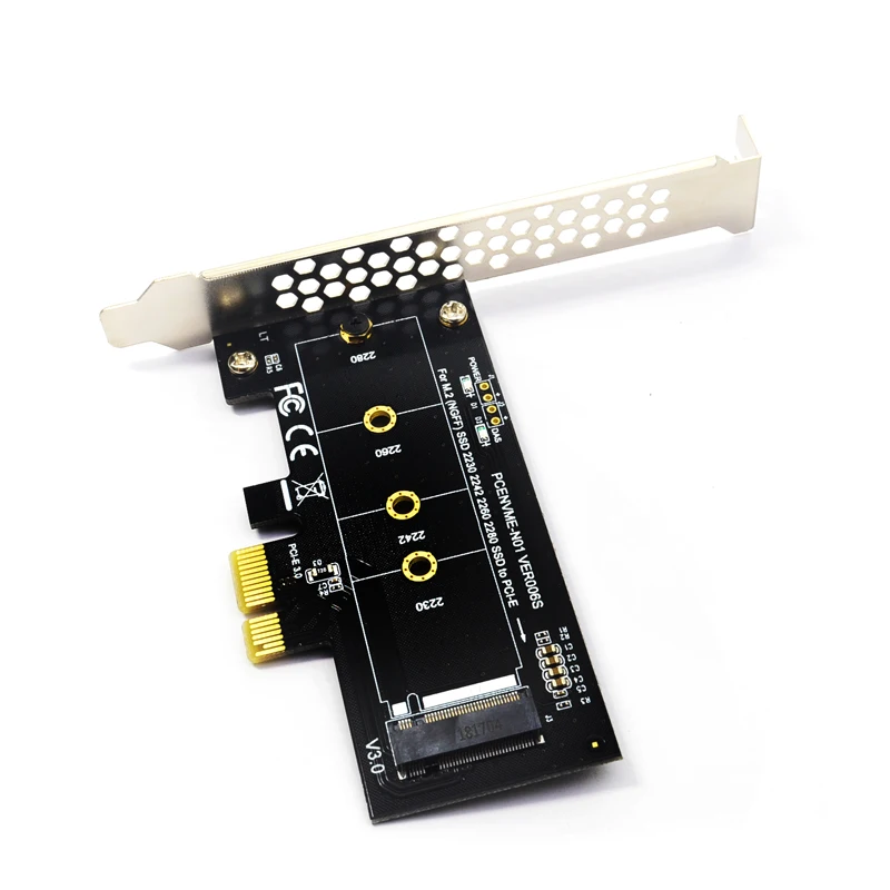 Adaptador PCIE a M2 PCI Express 3,0x1 A NVME SSD M2 PCIE Raiser, compatible con 2230, 2242, 2260, 2280 M.2 SSD - imagen 2