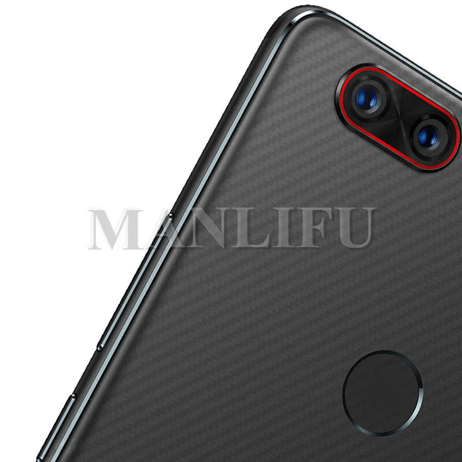 Película protectora trasera de fibra de carbono, Protector de pantalla transparente mate para ZTE nubia Z17 Z11 Z18 minis Z17 M2 Lite Axon 7, 5 uds. - imagen 4