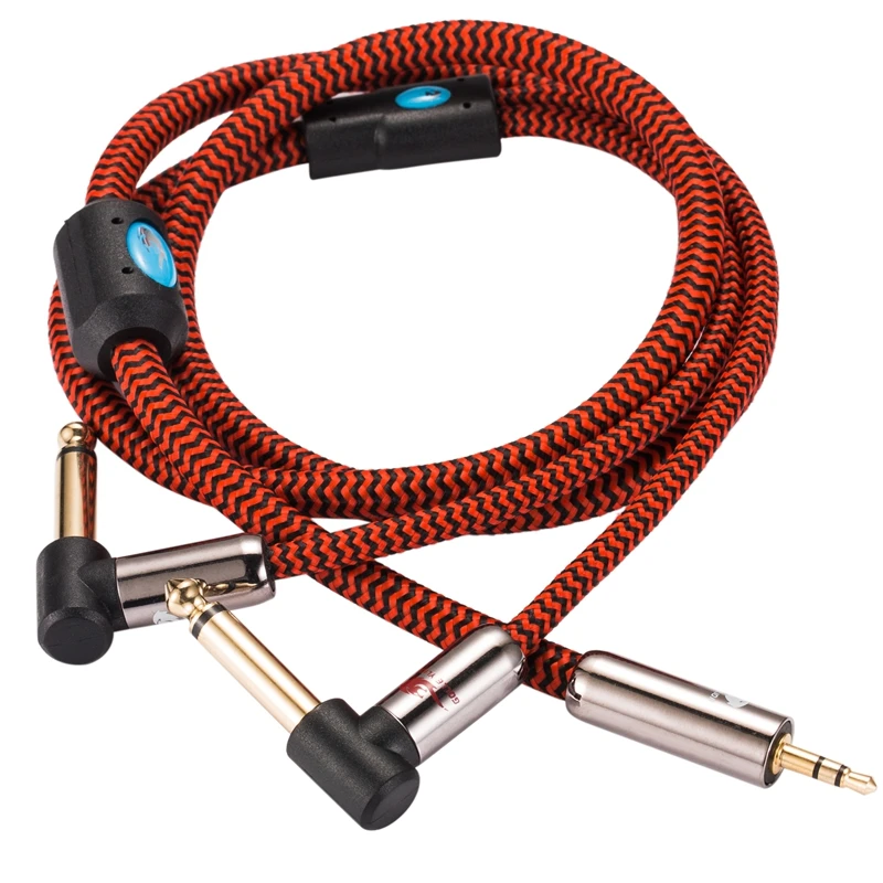 Cable de Audio Audiophile, enchufe de 3,5mm a enchufe TS doble de 1/4 pulgadas para auriculares, caja de sonido, amplificador de Audio, Cable mezclador, 1M, 2M, 3M, 5M, 8M