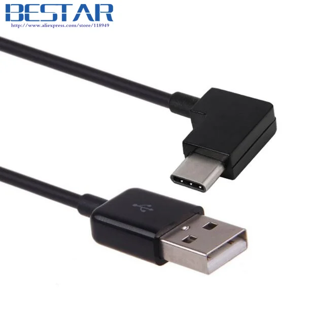 USB-C en ángulo USB 3,1 tipo C Cable cargador de carga de datos en ángulo 0,2 m 1m 2m 3m, Cable USB C tipo C 20cm 3 pies 6 pies 10 pies 1 2 3 metros - imagen 2