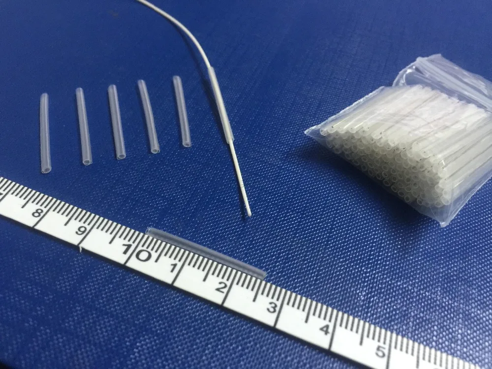 Mini manga de fusión de fibra óptica, 0,5mm, 304, aguja de acero inoxidable reforzada, funda protectora ftth de 25mm, envío gratis, 100 Uds. - imagen 2