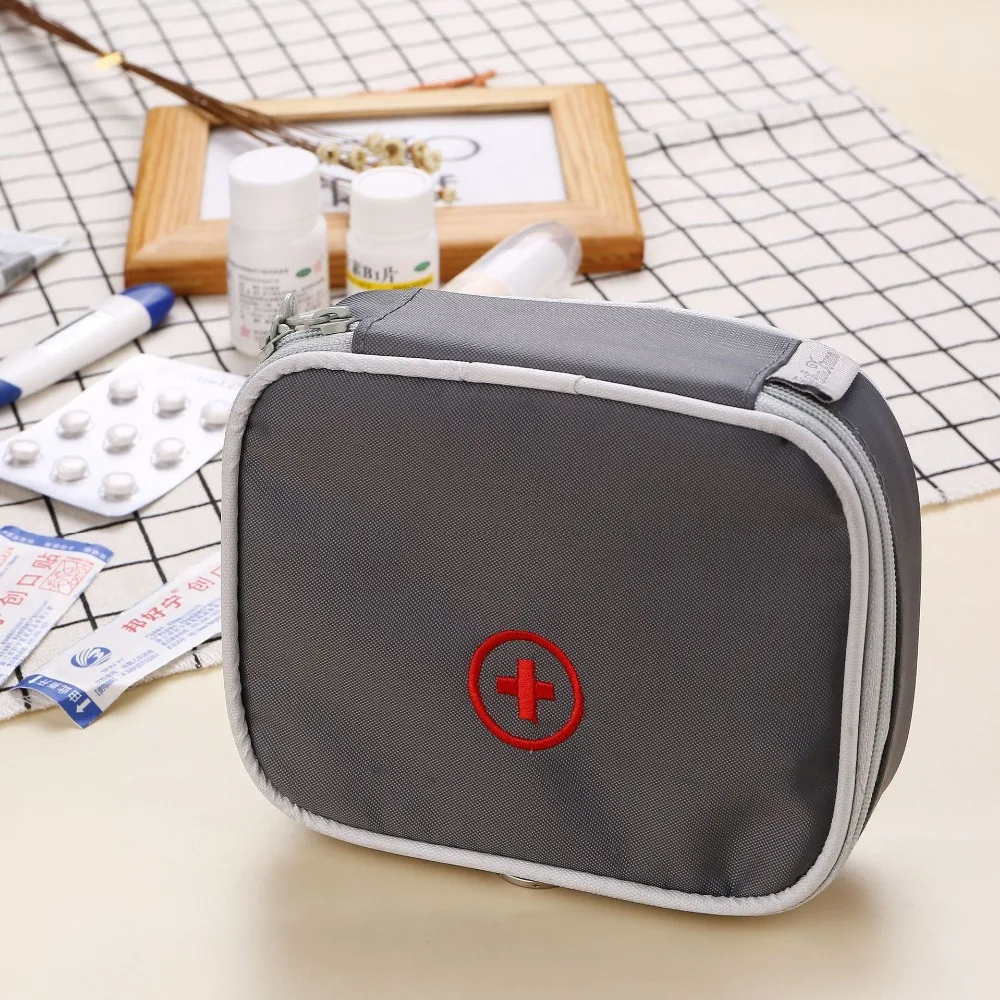 Mini bolsa de botiquín de primeros auxilios al aire libre, paquete de medicina portátil de viaje, Kit de emergencia, bolsas de almacenamiento de píldoras, organizador pequeño - imagen 4