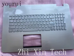 Yourui Carcasa Asus N751/GL771 - Reposamanos Retroiluminado Teclado US