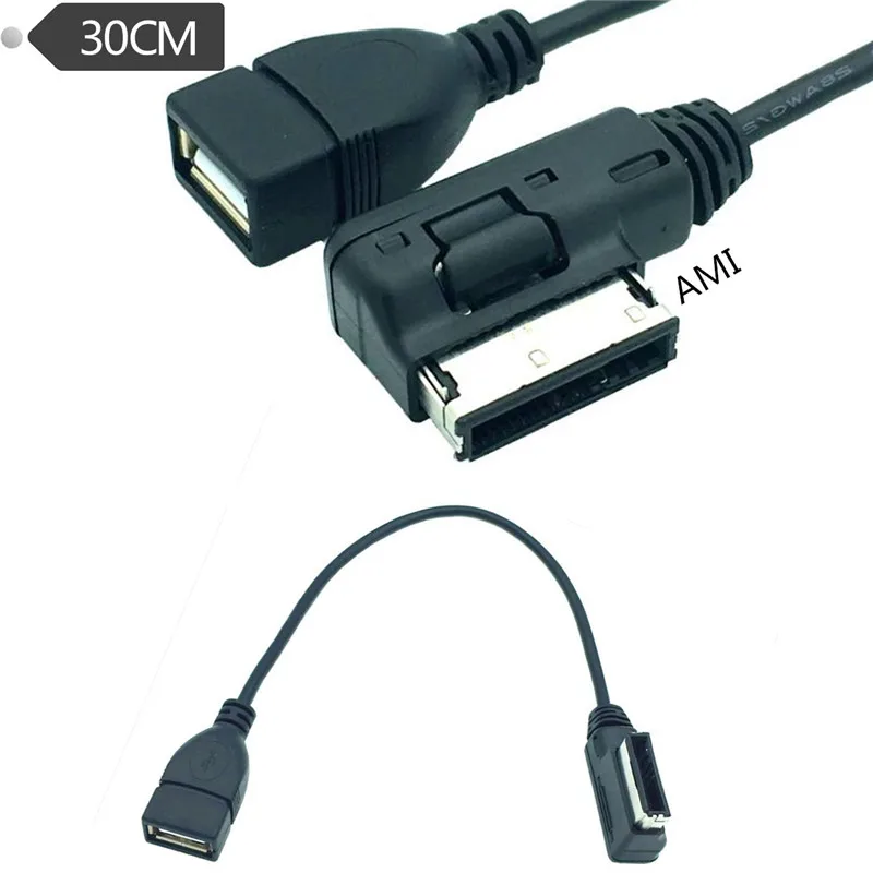 Cable adaptador auxiliar de Audio hembra MDI MMI AMI AUX a USB para AUDI A3/A4/A5/A6/Q5 VW Tiguan GTI CC Magotan - imagen 2