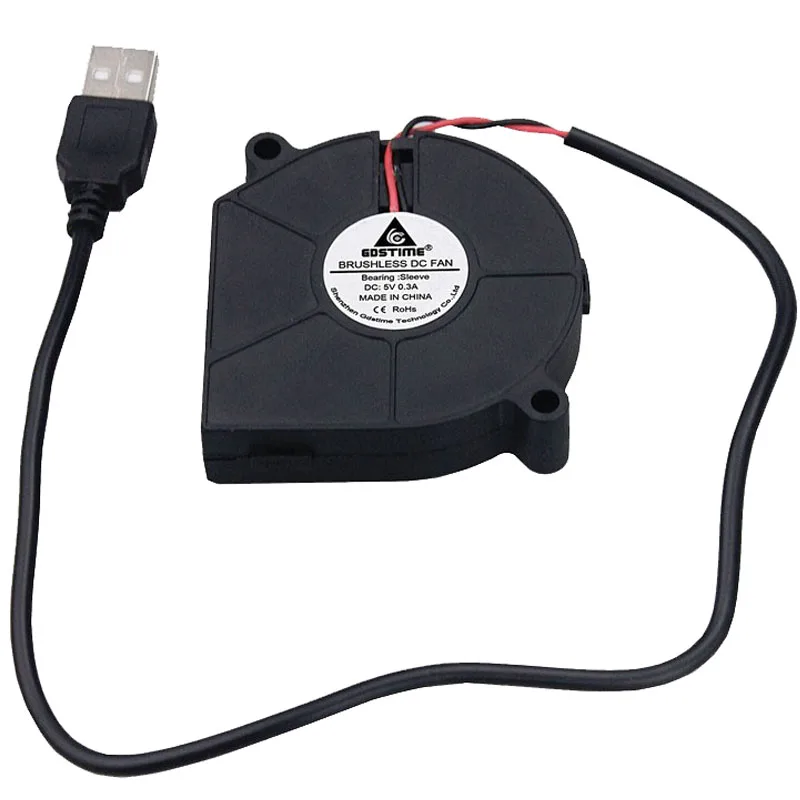 Gdstime-ventilador de refrigeración centrífugo, 60mm x 15mm, 6015 DC 5V, USB, 2 unids/lote - imagen 3