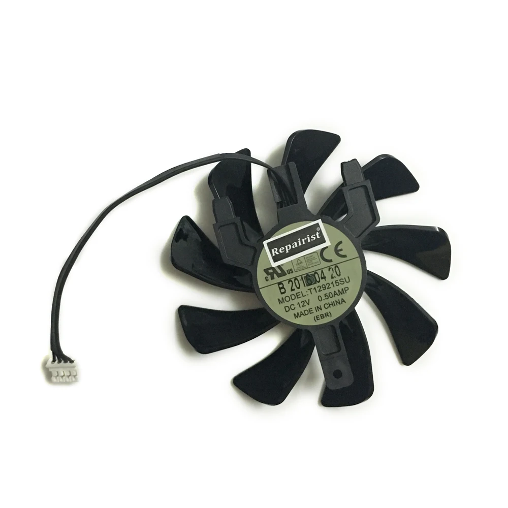 Sapphire RX 570 VGA GPU tarjetas gráficas enfriador, ventilador de tarjeta de vídeo, T129215SU, para Dell RTX 2060 OEM 06CTH3 6gb, para Sapphire RX570 ITX - imagen 4