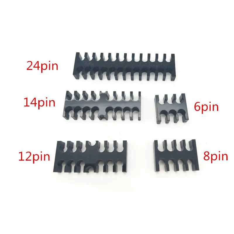 Black Acrylic Cable Combs for ATX/CPU/GPU/PCIE PSU Extension Cables 2pcs+1pc free