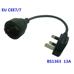 Cable Adaptador PDU BS1363 Macho a CEE7/7 Europeo