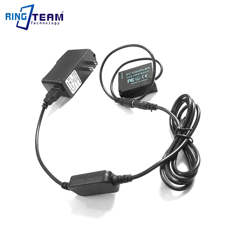 Batería ficticia BLG10 BLE9, Cable de Banco de energía móvil, adaptador USB para Lumix GF5, GF6, GX80, GX85, GX86CGK, GX7, Mark II, ZS60, TZ85, DMW-DCC11