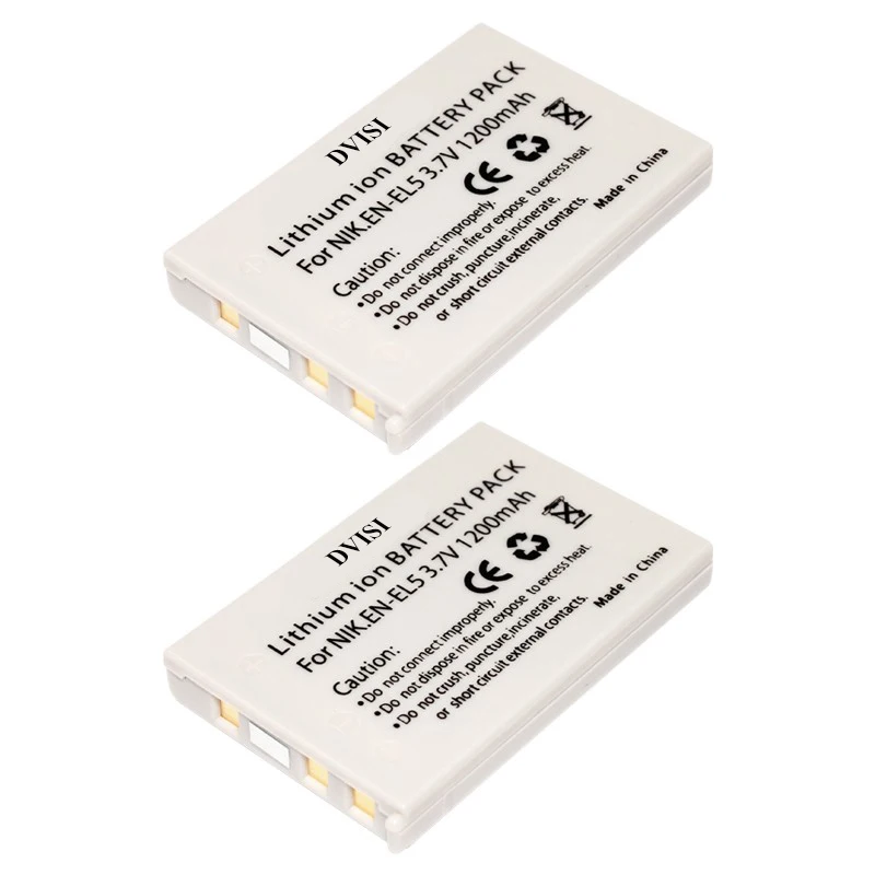 DVISI 3,7 V 1.2Ah EN-EL5 EN EL5 ENEL5 batería de cámara para cámara NIKON Coolpix P530 P520 P510 P100 P500 P5100 P5000 P6000 P90 P80 - imagen 4
