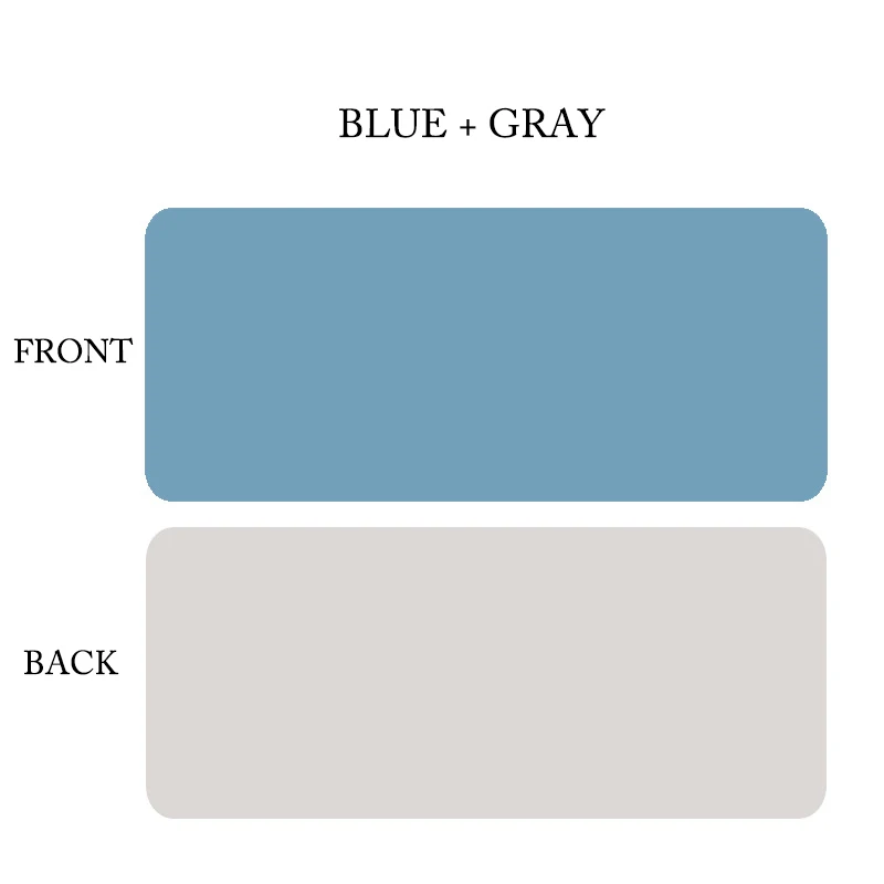 GRAY and BLUE