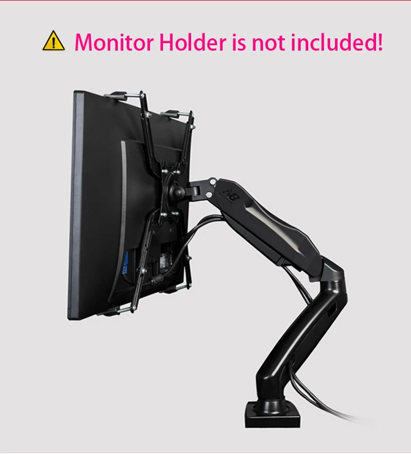 Adaptador de pantalla No VESA para FP-1, soporte de Monitor sin agujero, 17-27 pulgadas - imagen 2