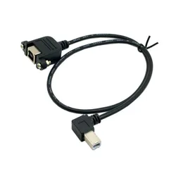 Cable Alargador USB-B 90° para Montaje en Panel