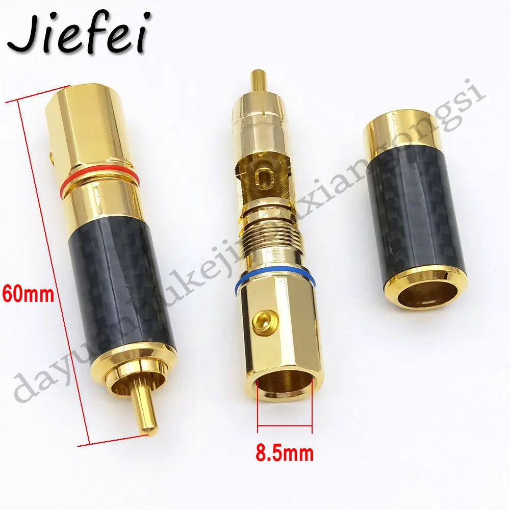 Conector Adaptador de Audio y vídeo de alta calidad, conector RCA chapado en oro de 24K, 2-50 Uds. - imagen 2