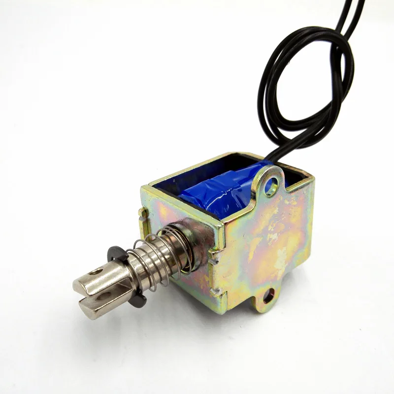 Electroimán de marco tipo push & pull, distancia de viaje, TAU1038, 10mm, 15W, DC 12V, 24V, fuerza de Keepping 20N - imagen 2