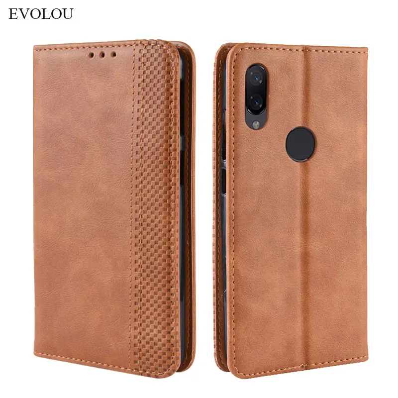 Funda Retro de cuero con tapa para Xiaomi Redmi 7 Note 9S 8 Pro 6 GO, funda con tapa magnética, cartera para Xiaomi Mi 9 8 10 F1 - imagen 3