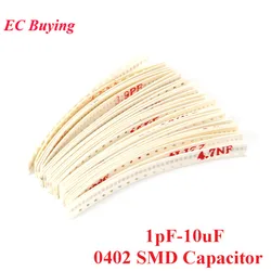 Kit Condensadores SMD 0402 30 Valores 1pF-10µF – Electrónicos