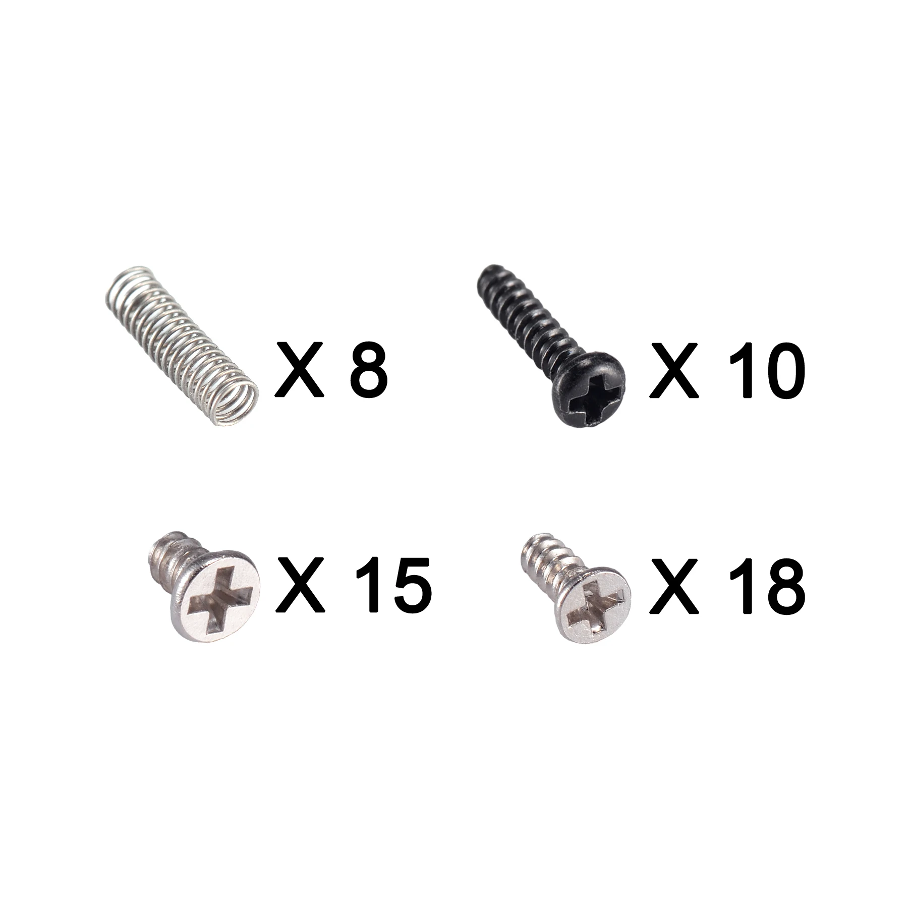 EXtremeRate Juego completo de tornillos de repuesto con resortes para consola Nintendo Switch JoyCon - imagen 2