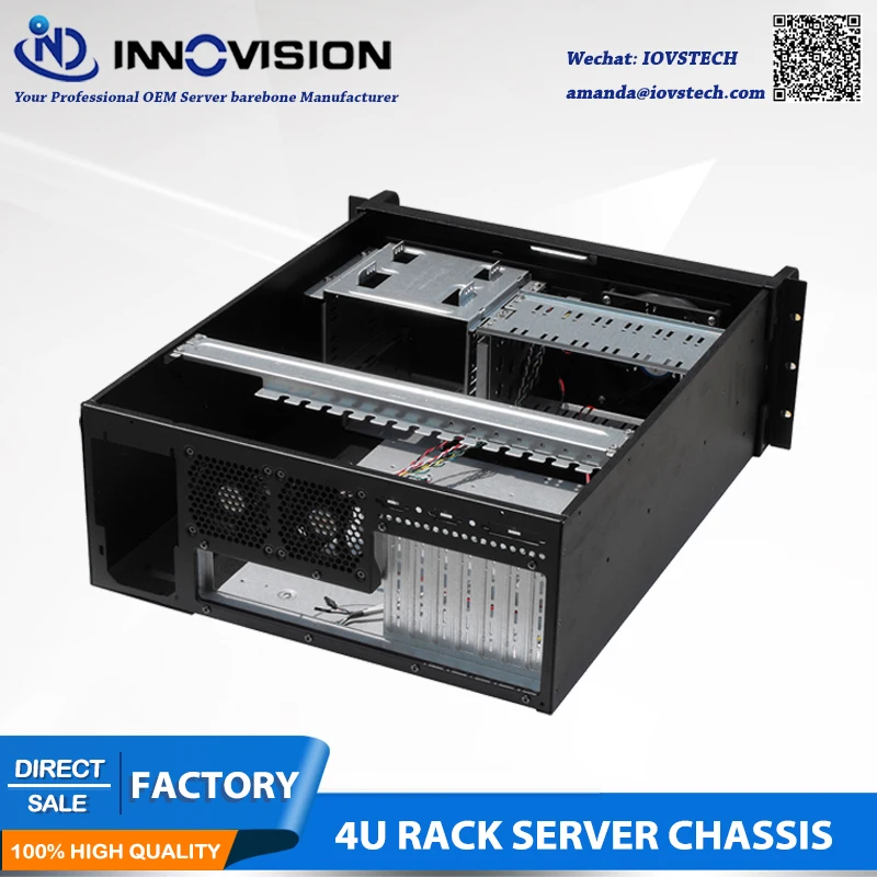 Computadora industrial RC530 4Urack montaje chasis/caja de servidor 4U para control industrial, etc. - imagen 4