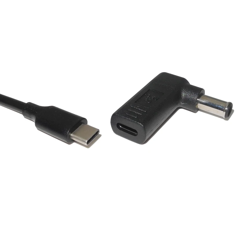 Convertidor de enchufe USB C PD hembra a macho de 6,5x4,4mm para Sony Vaio LG tipo C, adaptador de corriente Dc, conector, adaptador de carga para portátil - imagen 4
