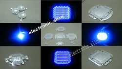Luz LED azul de alta potencia para acuario, chip SMD de 460nm, 1W, 5W, 10W, 20W, 30W, 50W, 100W, bricolaje, nuevo