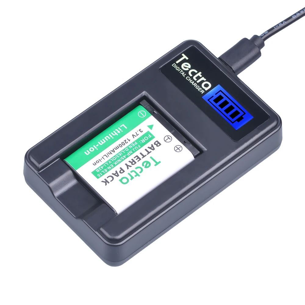 Batería de EN-EL10 y cargador para Nikon Coolpix S60, Z82 NP-80 para CASIO, Fujifilm NP-45, Olympus Li-40B Li-42B, para Kodak K7006 - imagen 5