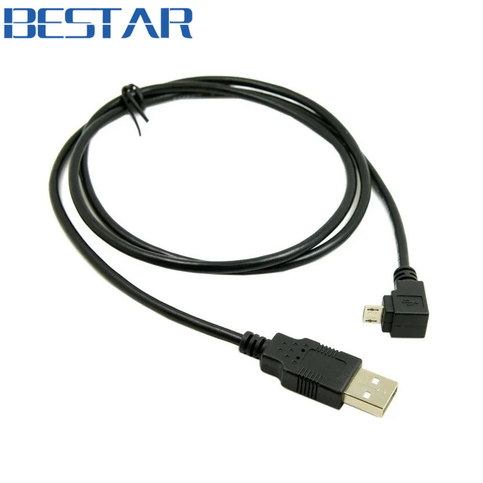 Cable conector de carga de datos USB Micro USB macho a USB macho en ángulo arriba y abajo de 90 grados 20cm 30cm 100cm 1m para tableta - imagen 3