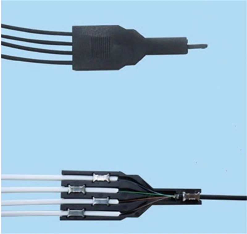 Caja de conexiones 1*4 para Cable de caída, tubo de conexión FTTH, fibra óptica furcate, dispositivo de rama de 4 núcleos, ftthELINK, 100 Uds. - imagen 3