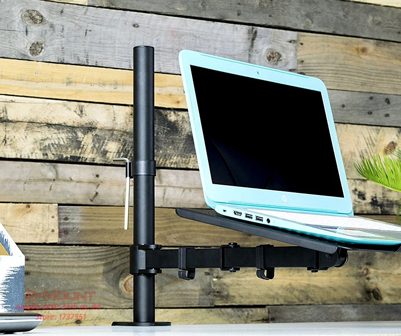 DL-MD10LP soporte para ordenador portátil de 400MM de altura ajustable, bandeja giratoria Universal para ordenador portátil, soporte de escritorio para monitor, soporte para Noteboo de 10-15 pulgadas - imagen 2