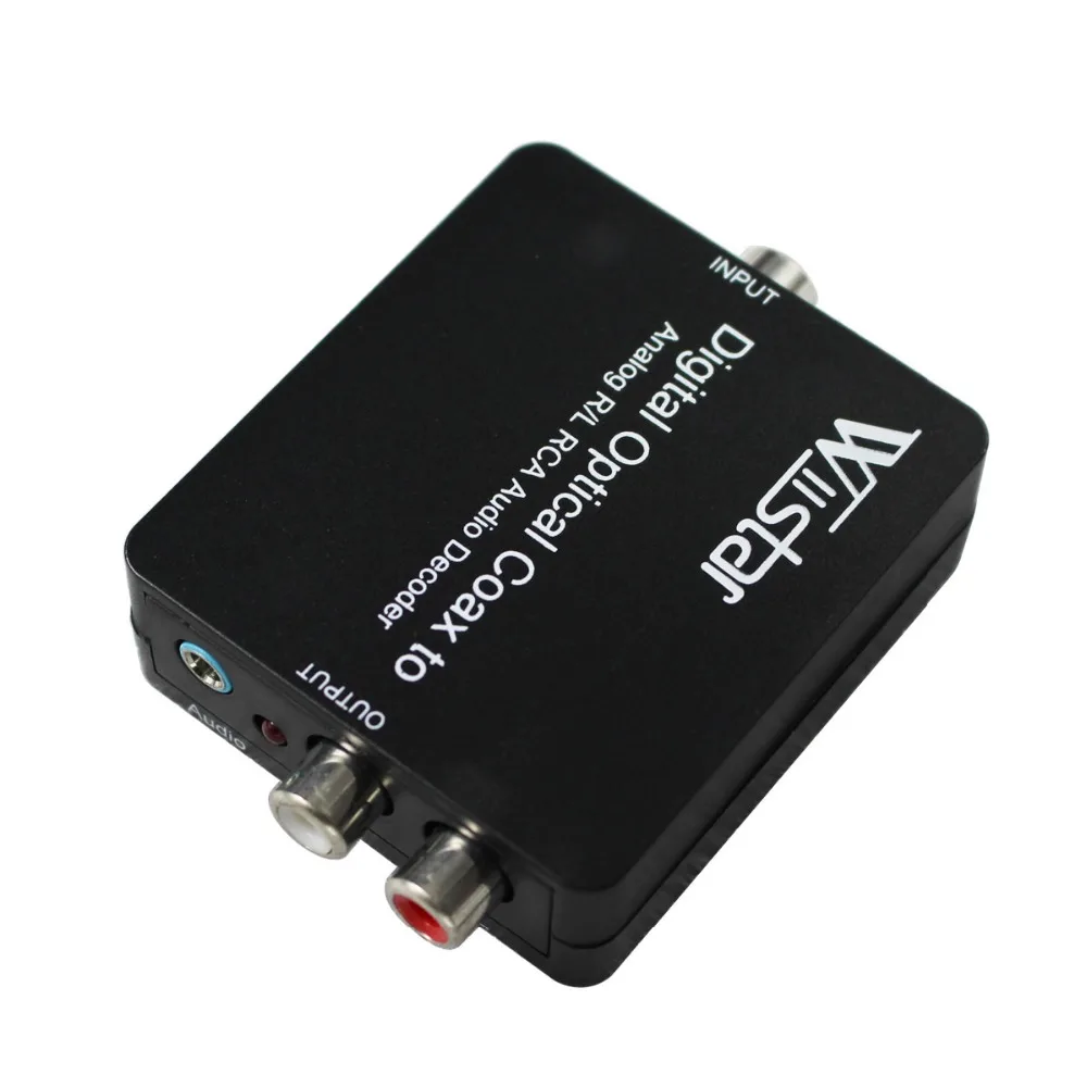Decodificador Wiistar DTS/AC3 Decodificador y convertidor de audio L/R digital a analógico con conector de audio de 3,5 mm con cable óptico - imagen 3
