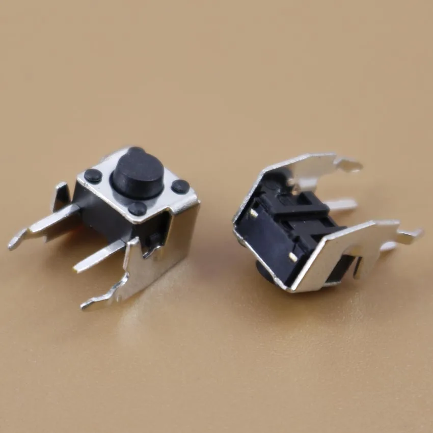 YuXi-pulsador de Interruptor táctil, 1 pieza, 6x6x5, 6mm x 6mm x 5mm, H5mm, ángulo recto - imagen 3