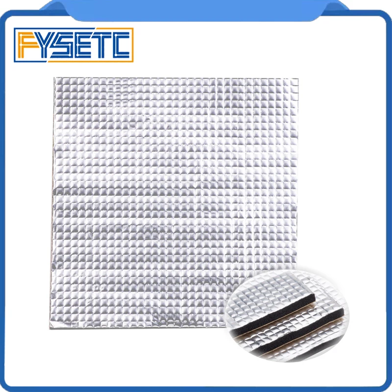 Papel de algodón aislante térmico para cama calefactora, 200mm/300mm/400mm, pegatina de algodón aislante autoadhesiva, 10mm de espesor, impresora 3D, 1 ud. - imagen 4