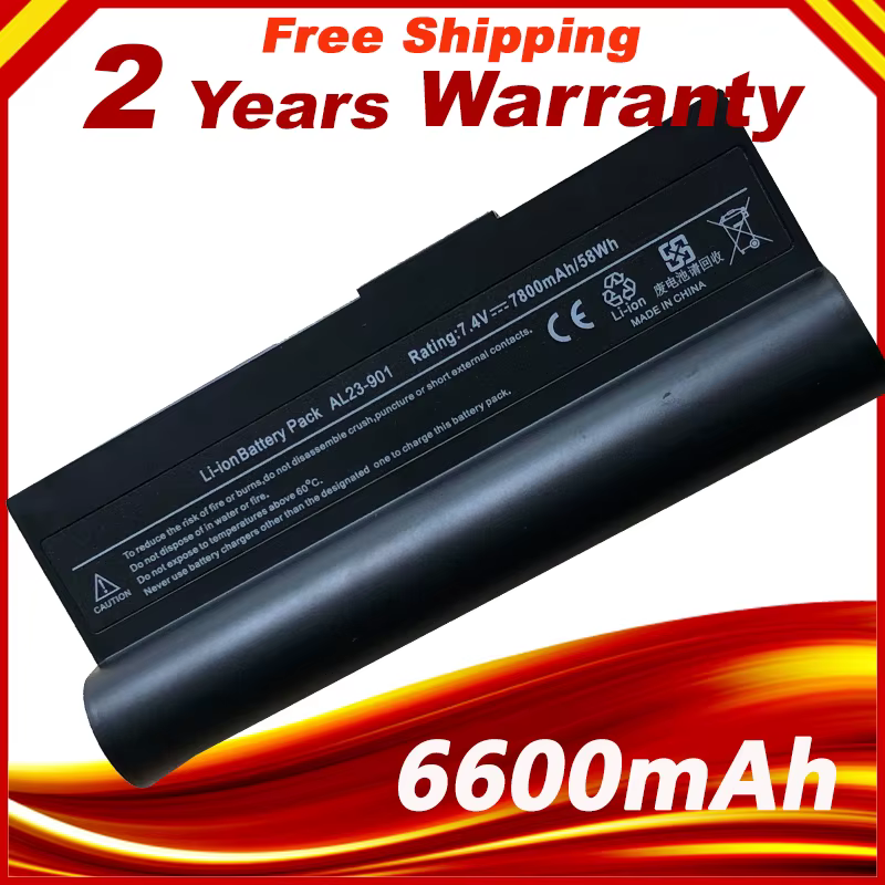 Batería ASUS Eee PC 1000 901 – 7,4V 6600mAh Alta Capacidad