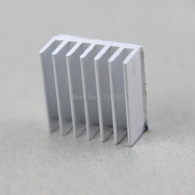 Disipador de calor de aluminio, disipador de calor MOS de refrigeración para tarjeta IC VGA DDR, plateado, 14x14x6mm, 1000 Uds. - imagen 3
