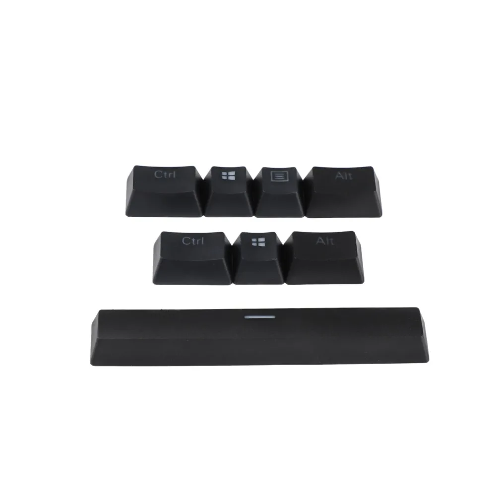 YMDK PBT teclas especiales para Corsair, Logitech Razer, Coolermaster, blanco y negro, 8 teclas - imagen 3
