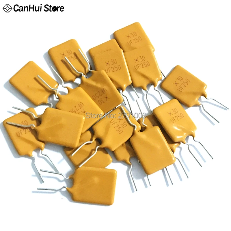 Fusible de recuperación automática PPCT DIP 30V Volt 2.5A 2500MA X30 UF250, válvula de seguridad, tubo protector de tubo de seguro reiniciable, 50 Uds. - imagen 2