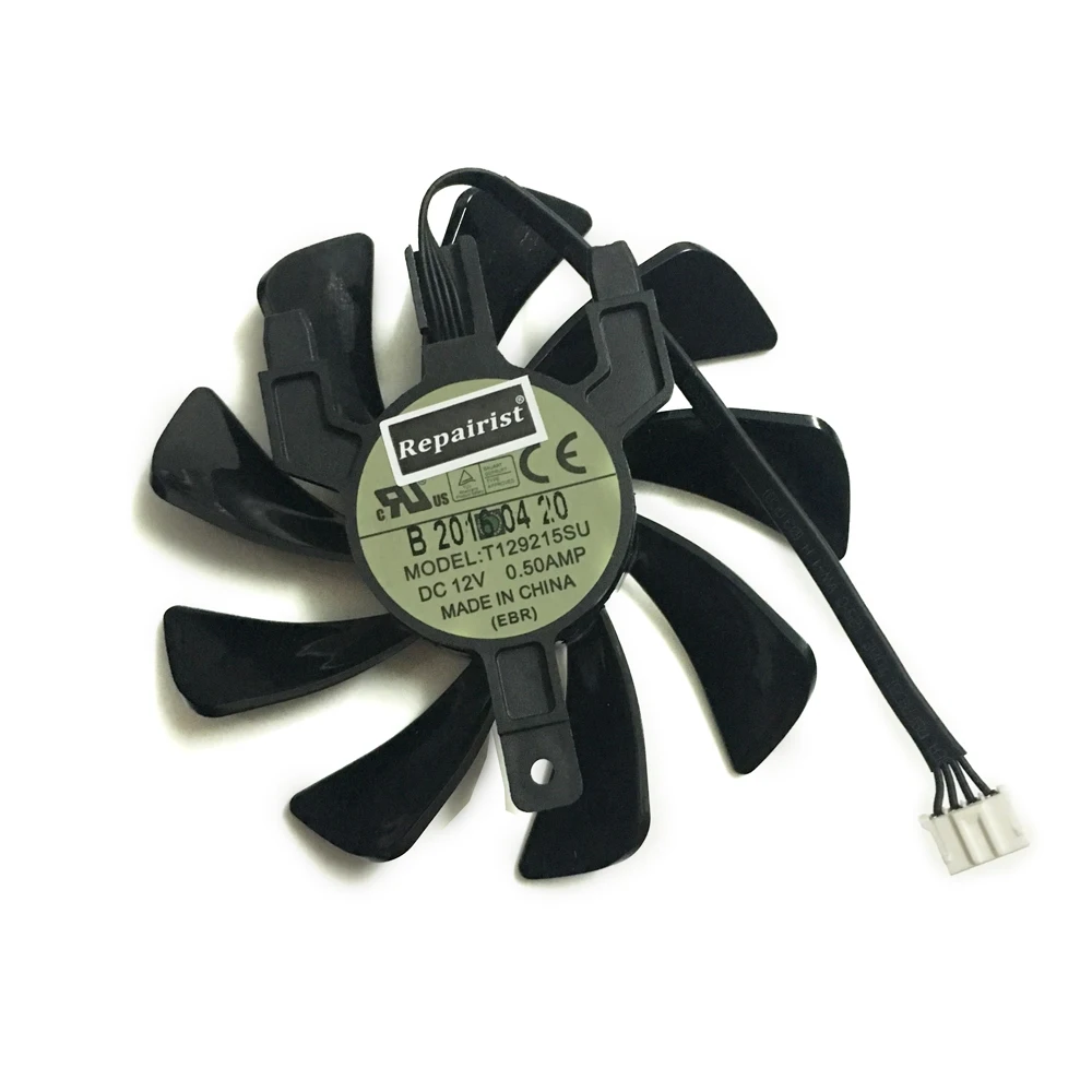 Sapphire RX 570 VGA GPU tarjetas gráficas enfriador, ventilador de tarjeta de vídeo, T129215SU, para Dell RTX 2060 OEM 06CTH3 6gb, para Sapphire RX570 ITX - imagen 2