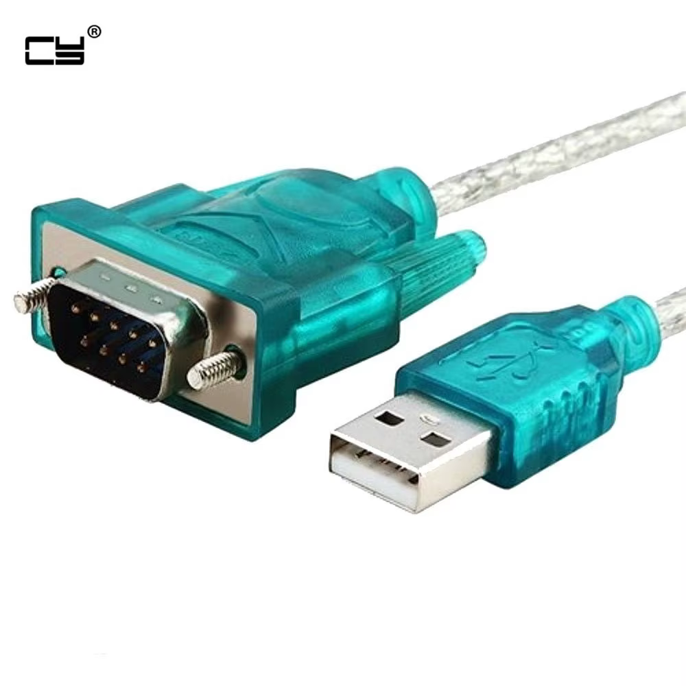 Adaptador USB 2.0 a RS232 DB9 Macho – Chipset Compatible Windows 10/11