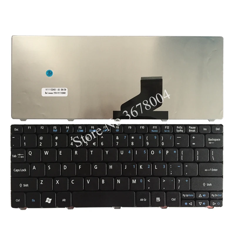 Teclado para portátil Acer Aspire One AO532H-2742, AO532H-2789, AO532H-2406, US, nuevo