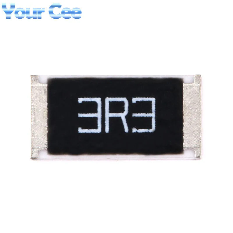 100 uds/10 Uds 3.3ohm 2512 resistencia SMD 3,3 ohm 3.3R 3R3 1W 5% Kit de resistencia de Chip DIY electrónico - imagen 3