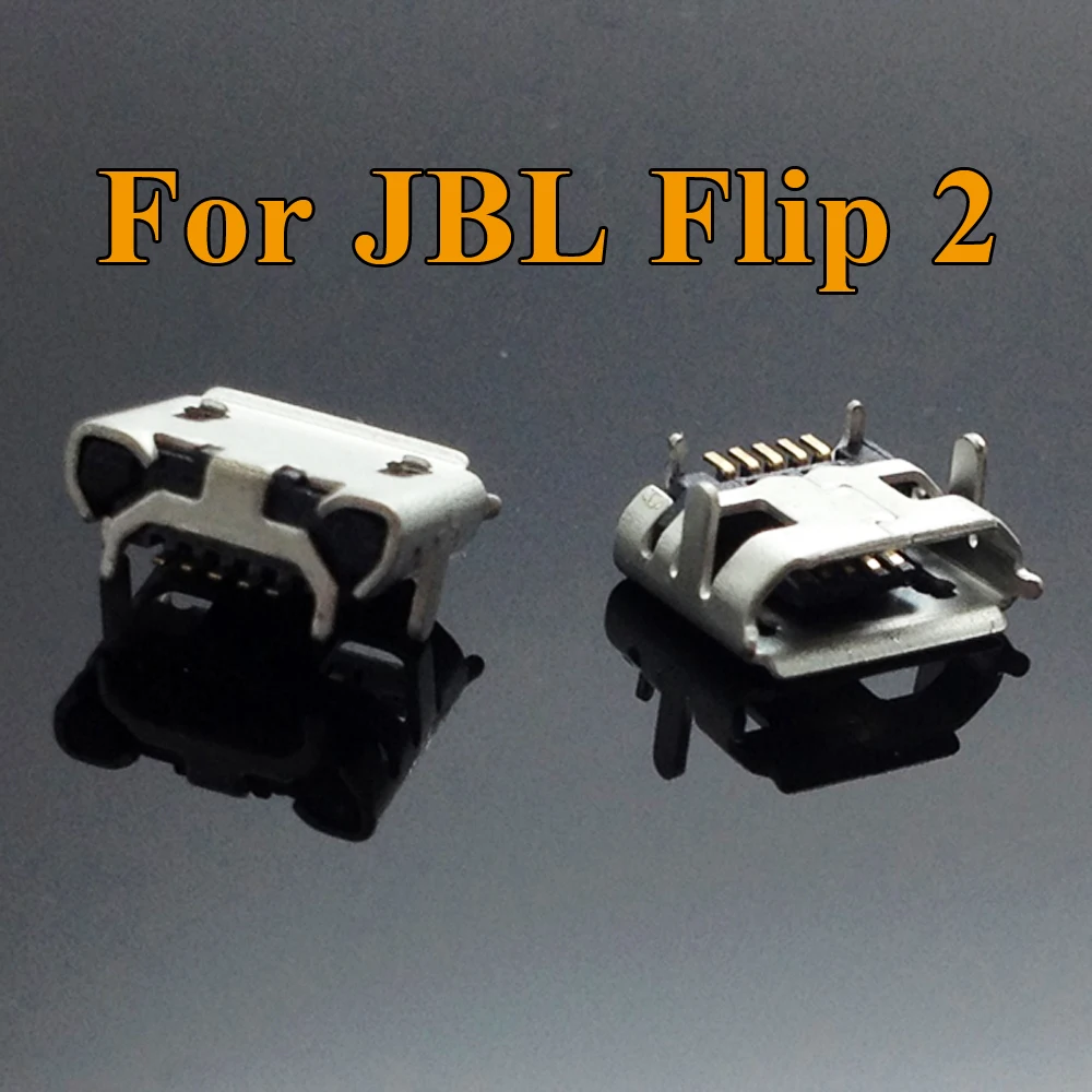 Conector Micro USB para altavoz JBL Flip 2, Conector de carga, conector hembra de 5 pines, reparación, 2-10 piezas - imagen 2